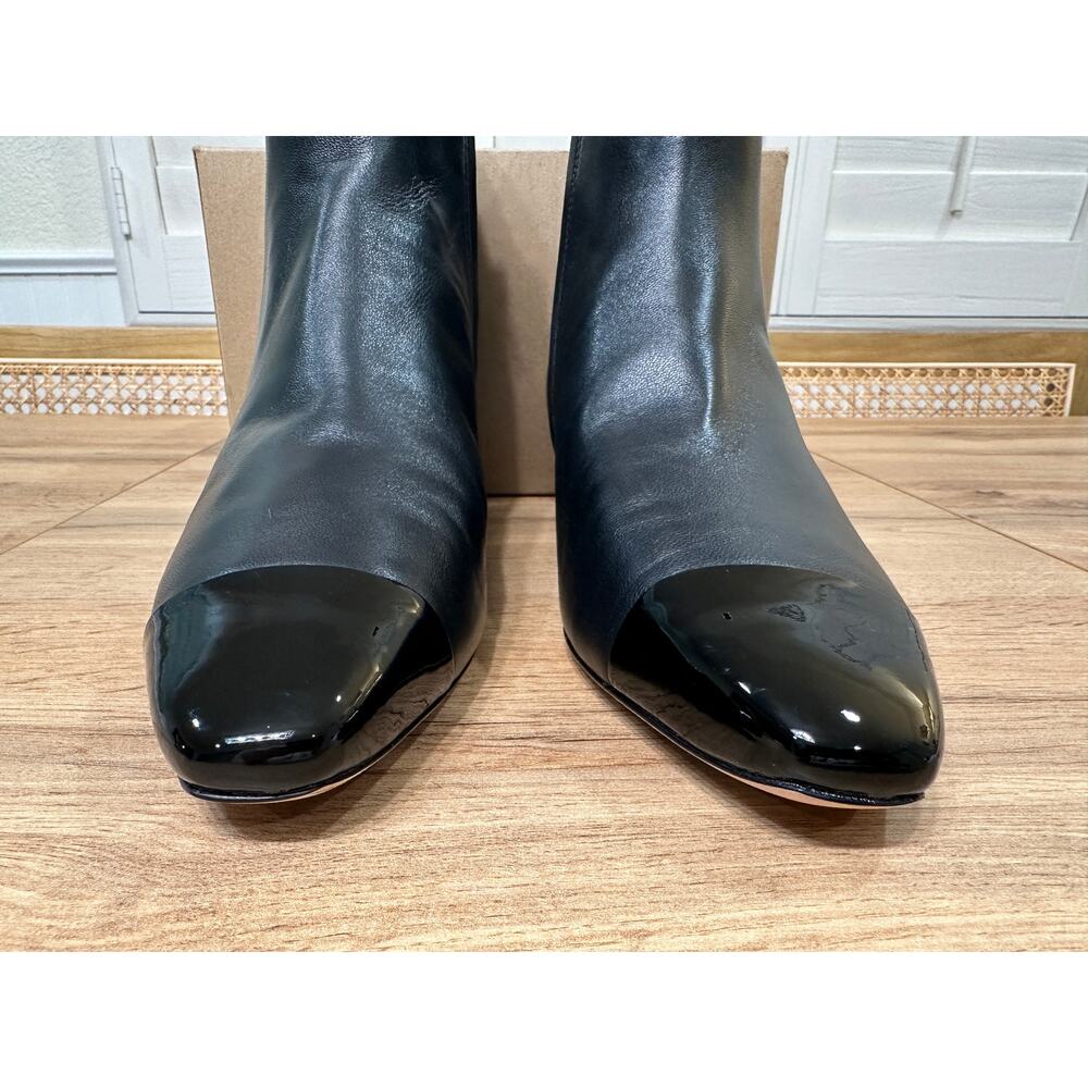 Veronica Beard Womens Cecile Leather Booties Black Size 8 NWOB Classic Versatile - Picture 8 of 16